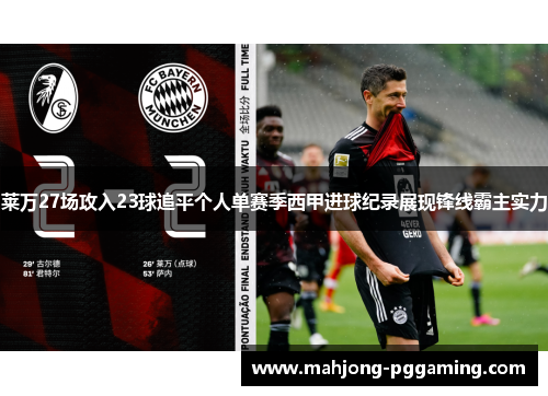 莱万27场攻入23球追平个人单赛季西甲进球纪录展现锋线霸主实力